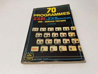 BUCH 70 PROGRAMME ZX 81 & ZX SPECTRUM SPIELE PRAKTISCHE ÜBUNGEN RADIOAUSGABEN