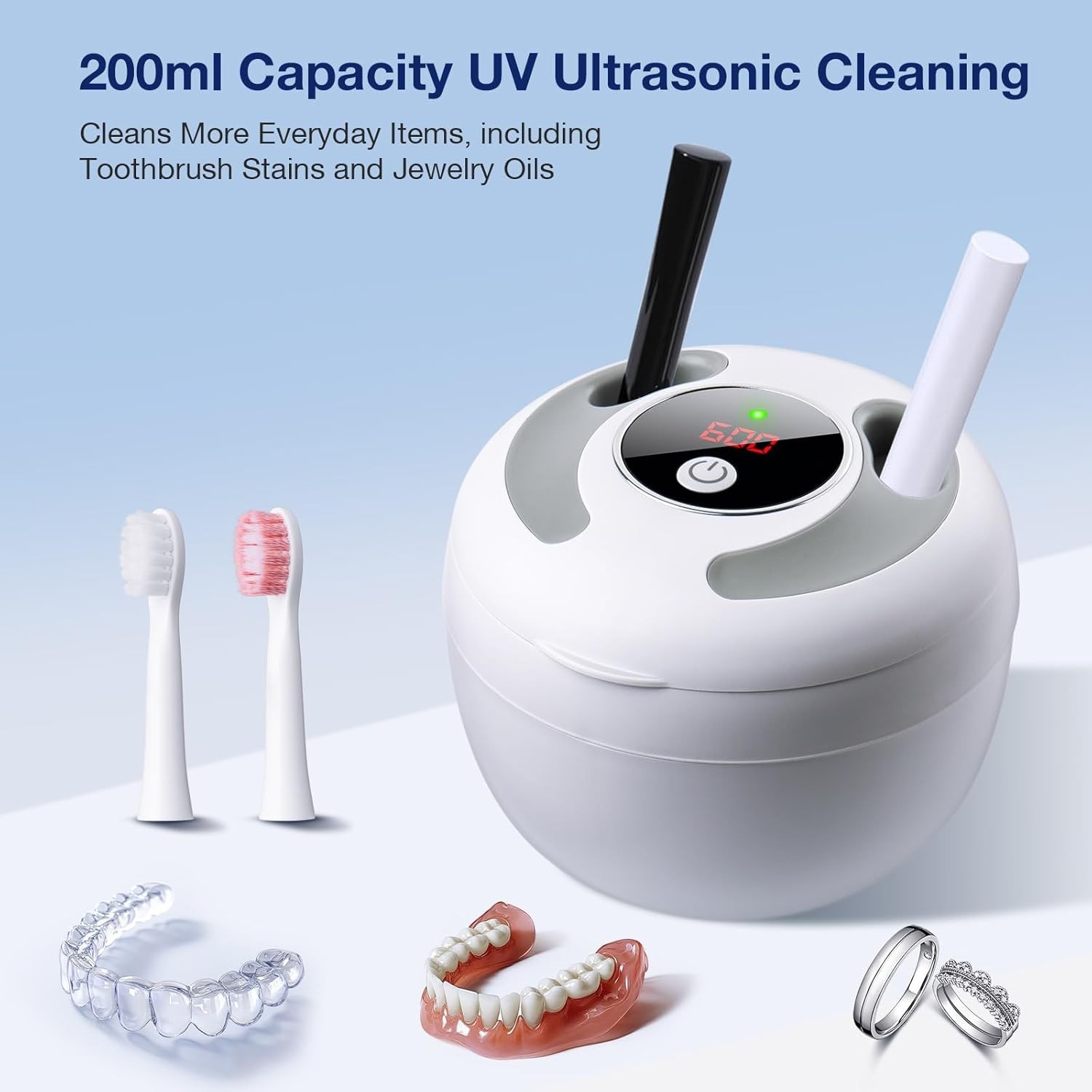 Ultrasonic Retainer Cleaning Machine 4 Modes 45kHz Digital Timer