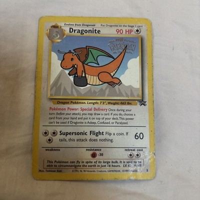 Pokemon TCG Dragonite Black Star Promo Card 1999 Pokémon: The First Movie