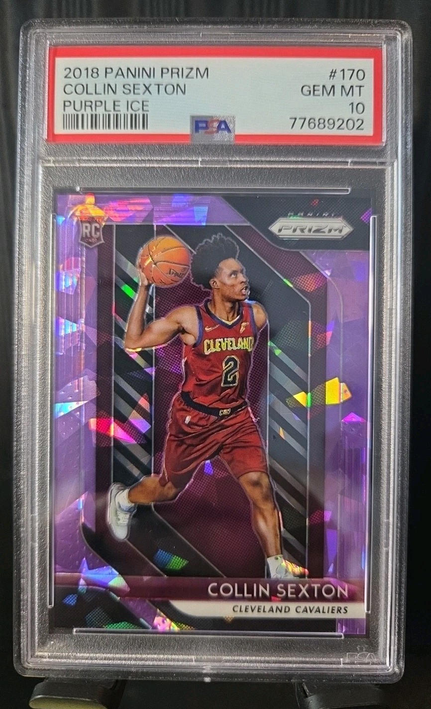 Collin Sexton 2018-19 Panini Prizm Rookie #170 Purple Ice /149 - PSA 10 Gem Mint