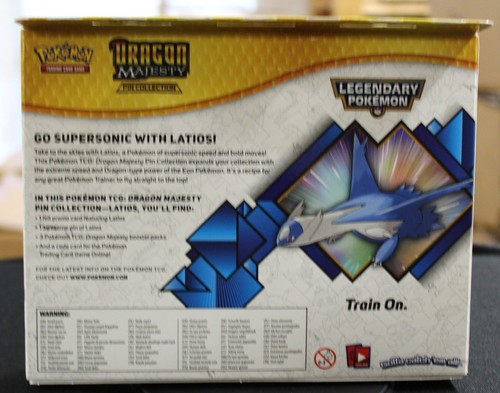 Pokemon Dragon Majesty LATIOS Pin Collection factory Sealed NEW - Bild 2 von 6