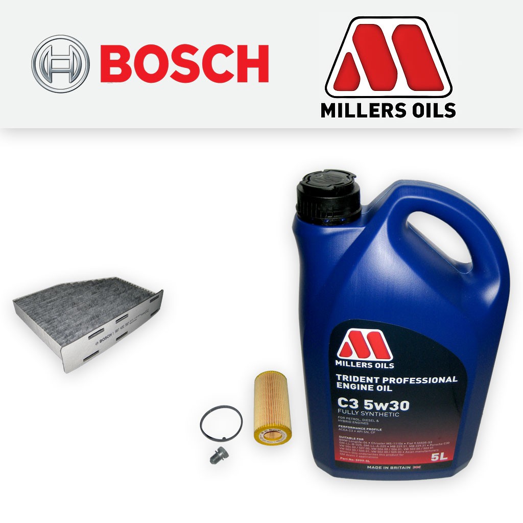 SERVICE KIT for AUDI TT (8J) TTS QUATTRO OIL CABIN FILTERS +5w30 OIL (2008-2014)