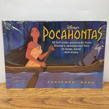 NEW Disney Pocahontas & Hunchback of Note Dame Color Postcard Book 60 Postcards