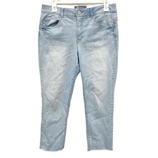 Democracy Jeans Women's 6 "Ab"Solution Light Wash High Rise Crop Jeans