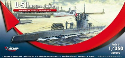 Mirage Hobby 1/350 German Type IXC U-Boat U-511 w/ Rocket Launcher 350502