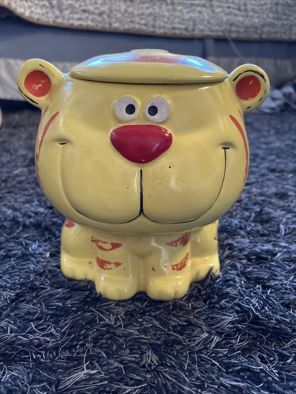 Vintage Cookie Jar Smiling Tiger Friends Tv Show Holt Howard Rare