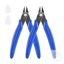 5 Inch Micro Flush Cutter 2 Pack Small Wire Cutters Spring Loaded Cutting Plier