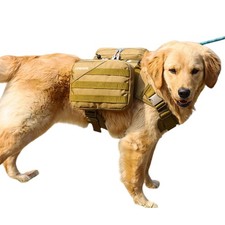 x Jumahe Dog Hiking Backpack for Large/Giant Dogs   2 Spacious Side Bags,