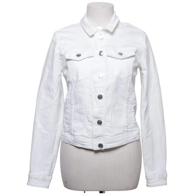 ONLY Blue Denim, Jeansjacke, Damen, Größe: 38, Weiß, Baumwolle/Elasthan #ncc