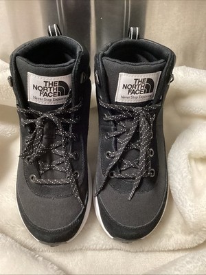The North Face Kids' Back-To-Berkeley IV Hiker boots in TNF Black/TNF White.  