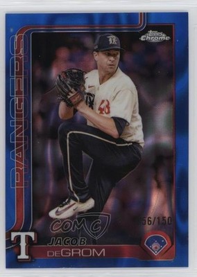 2025 Topps Chrome Blue Lava Refractor 46/150 Jacob deGrom #214 0h4v