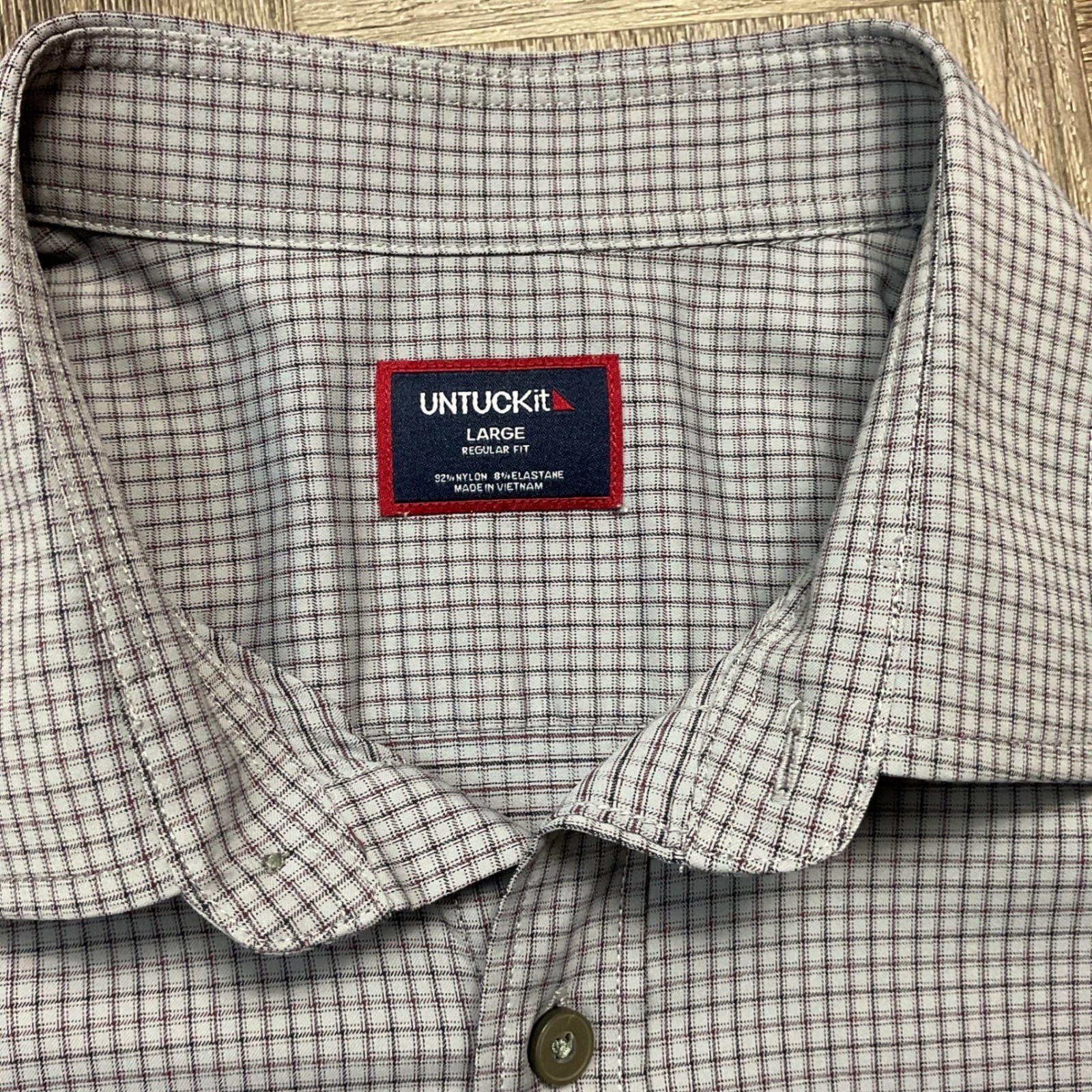 UNTUCKit Regular Fit Button Down Check Shirt Mens… - image 4