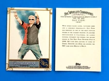 2011 TOPPS ALLEN  GINTER CODE CARD . GUY FIERI . LEGENDARY CHEF . TV STAR . #209