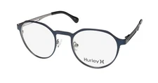 NEW HURLEY HMO121 EYEWEAR MENS METAL & PLASTIC FULL-RIM OVAL 49-21-140 414 BLUE