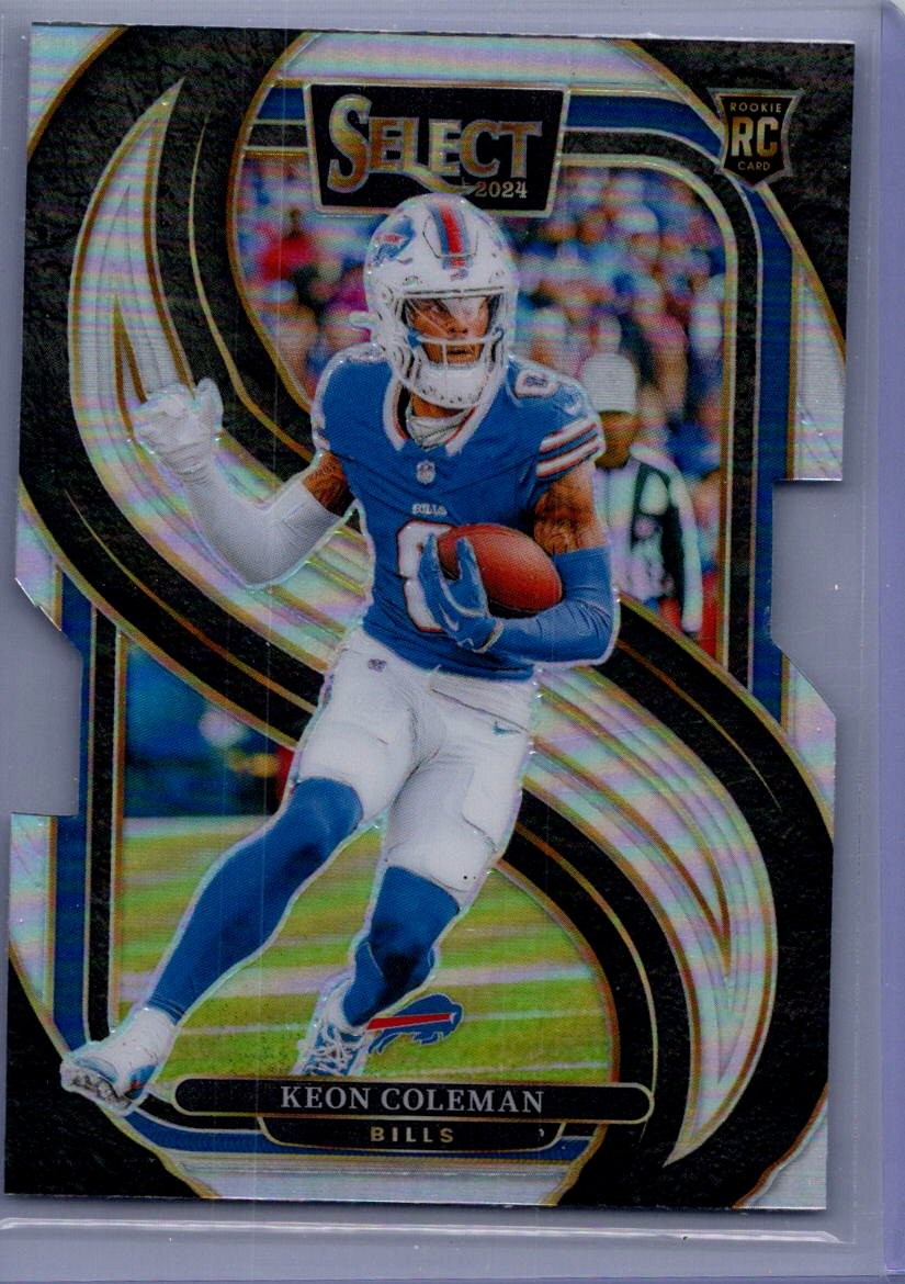 2024 Panini Select #153 Keon Coleman Silver Prizm Die Cut