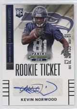 2014 Panini Contenders Kevin Norwood (Ball in Right Hand) #148 Auto 0s55