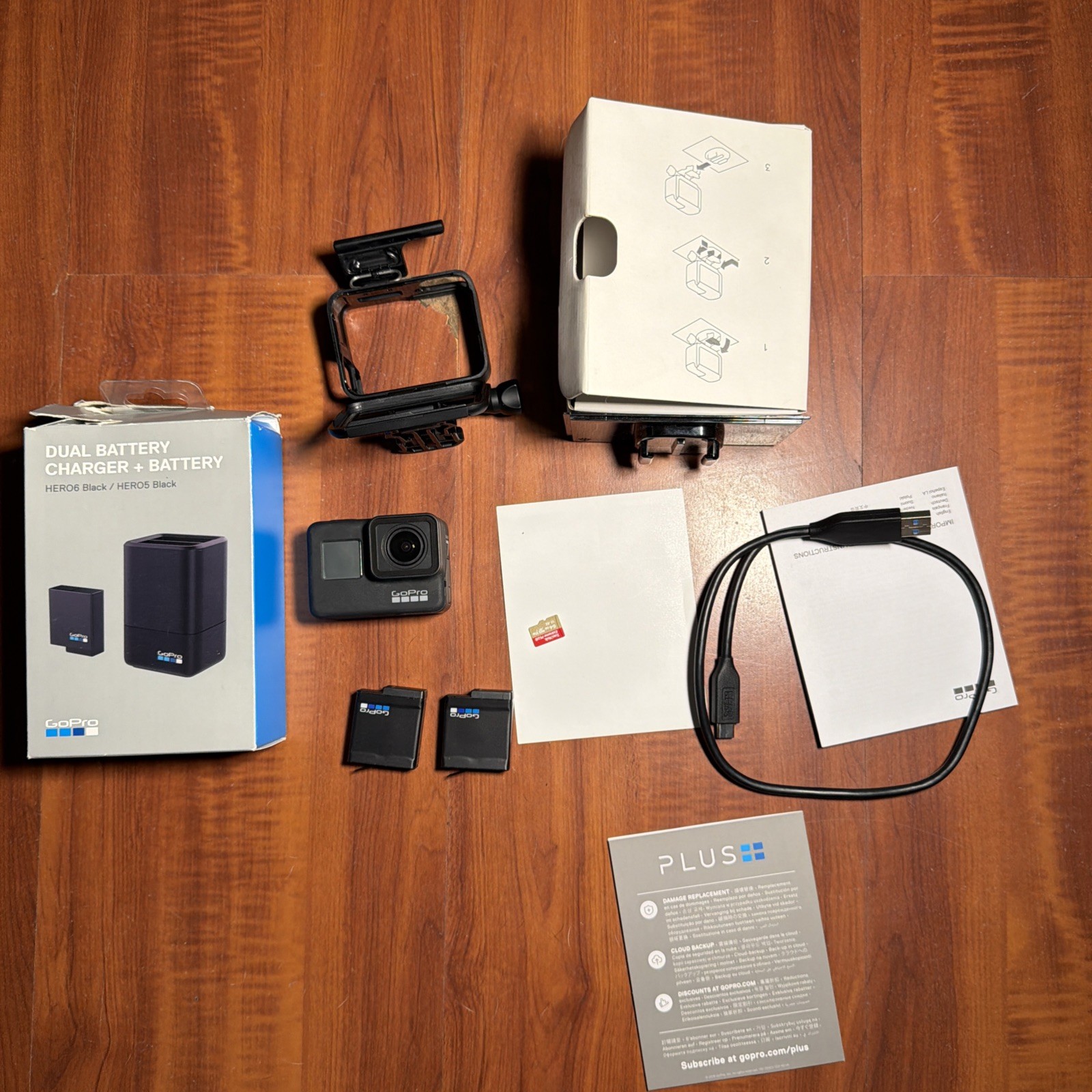 GoPro Hero 7 Black Edition Action Camera Plus Accessories Bundle 64 Gb Sd Card