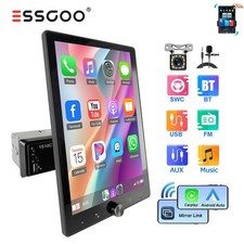 1DIN Autoradio Mit 10,4"Bildschirm Bluetooth Android Auto Carplay Kamera MIK USB