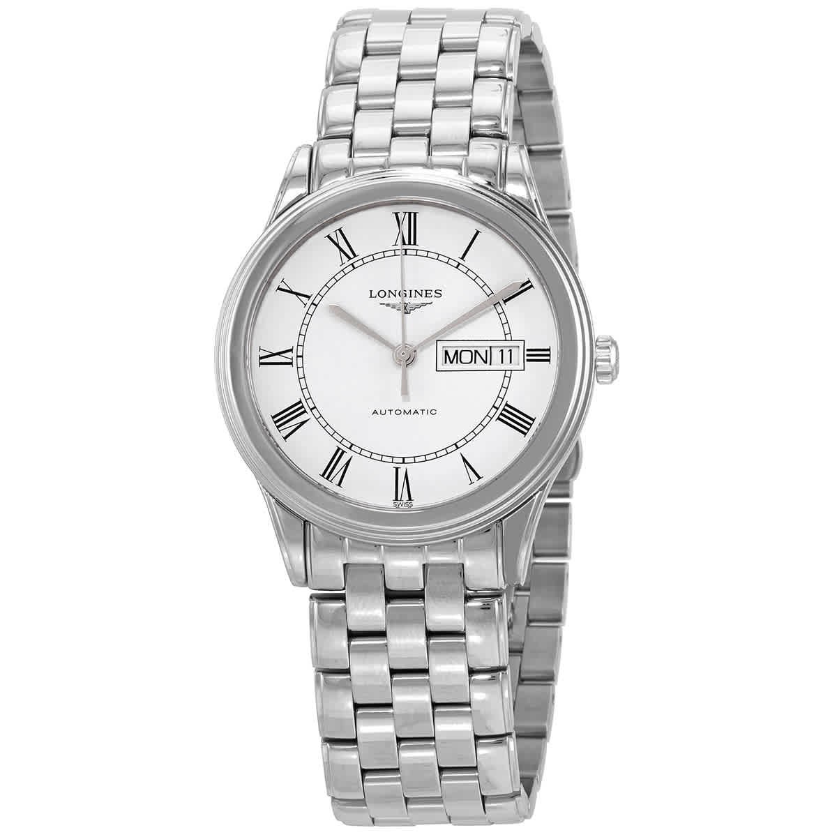 Longines Flagship Automatic White Matt Dial Men Watch L4.899.4.21.6