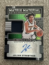 2024-25 Obsidian Julian Strawther Matrix Material (Game-Worn) Auto /99 🔥🔥