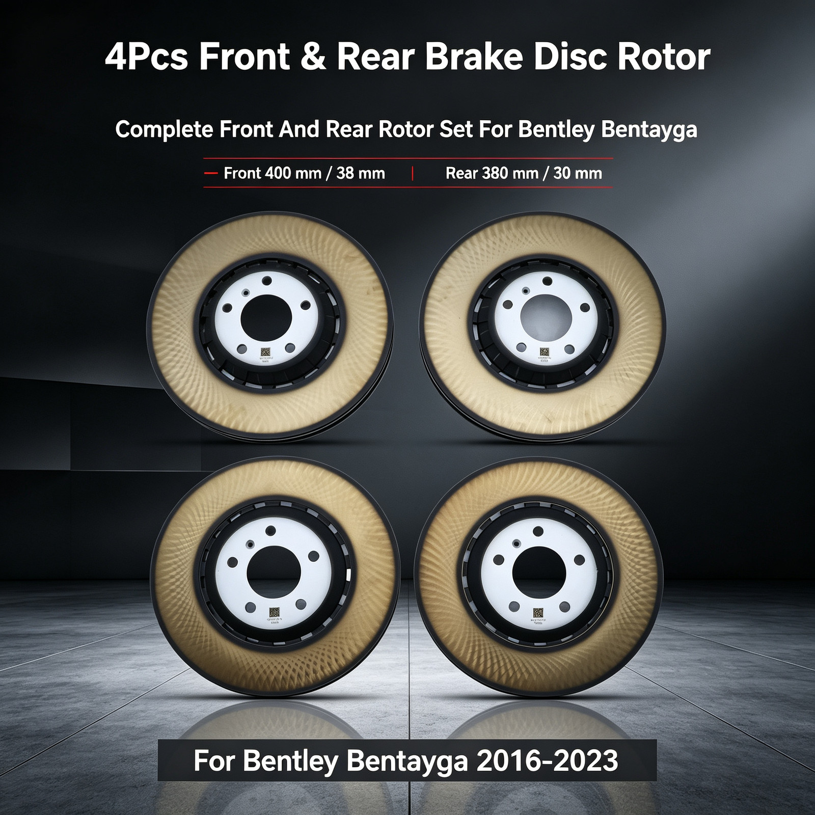 Bentley Bentayga Speed 2016-2023 Front Brake discs 4 pcs P/N 4M0615601N