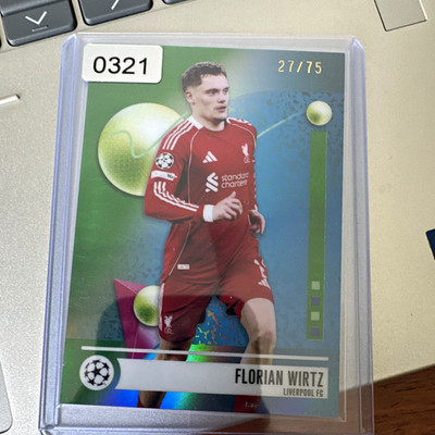 Topps 2024-25 Finest UEFA Club Competitions Soccer Florian Wirtz #27 /75