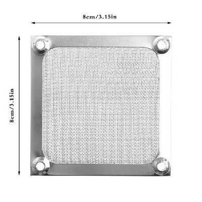 80x80mm Dust Filter for Computer Cooler Fan,PC Fan Dust Mesh PC Cooler Filter