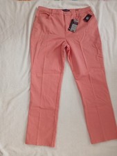 Gloria Vanderbilt Amanda Jeans 16 Average NWT Peach Punch High Rise Tapered Leg