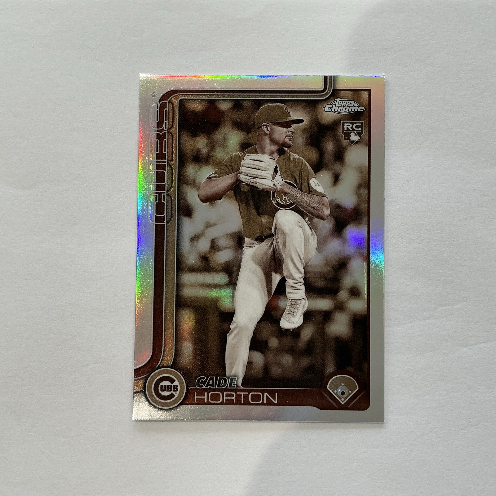 Cade Horton 2025 Topps Chrome Update Sepia RC True Rookie USC63 Chicago Cubs