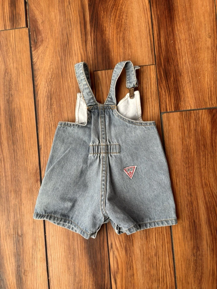 Mono corto vaquero Baby Guess vintage años 90 talla 12M hecho en EE. UU. Y2K Jean Foto 2 de 3