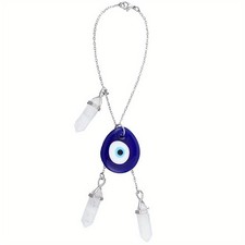 1pc Teardrop with Glass tions and Brass Cable Chain Hanging Ornaments 200mm