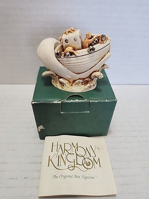 Harmony Kingdom~ CATCH A LOT ~V1~Jonah inside~UK Made~Signed~NIB~Amazing Color