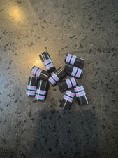 10-Custom Golf ferrules  .355 Blk/Pink/blue .355 Taper Tip Miami Vice