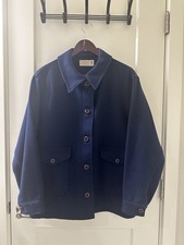 Vintage Pendleton Knockabouts Women  s Navy Wool Coat Jacket M/L