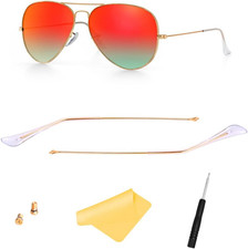 Replacement Temple Tips Temple Arms for Ray-Ban Aviator RB3025 3025 Sunglasses