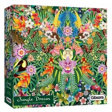 Gibsons Jungle Dream 1000 Piece Jigsaw Puzzle Tropical Wildlife Puzzle