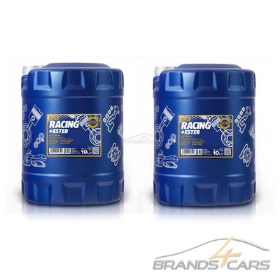 MANNOL 2x 10 L LITER RACING+ESTER 10W-60 MOTORÖL VOLLSYNTHETISCH 52326925