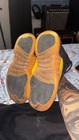 Jordan Air Jordan 12 Black/Yellow High Top Leather Lace-Up Kids Size 4 — photo 5