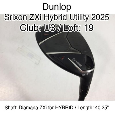 Dunlop Srixon ZXi Hybrid Utility 2025 U3 Hybridー 19 40.25