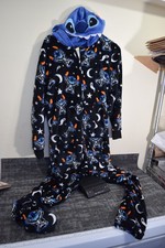 Disney Lilo Stitch Halloween Soft Fleece ONE PIECE Pajama PJ Jumpsuit WOMENS L