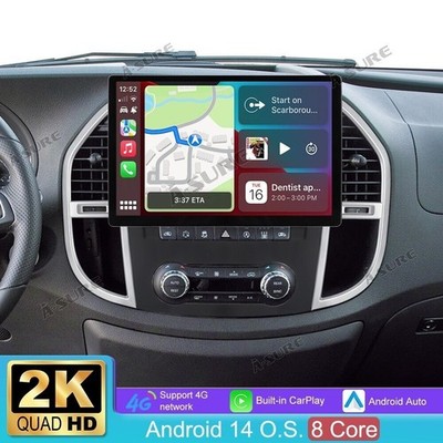 13.1''4+64GB Für Mercedes-Benz Vito Kasten W447 2014-2023 Autoradio Android 14 2K
