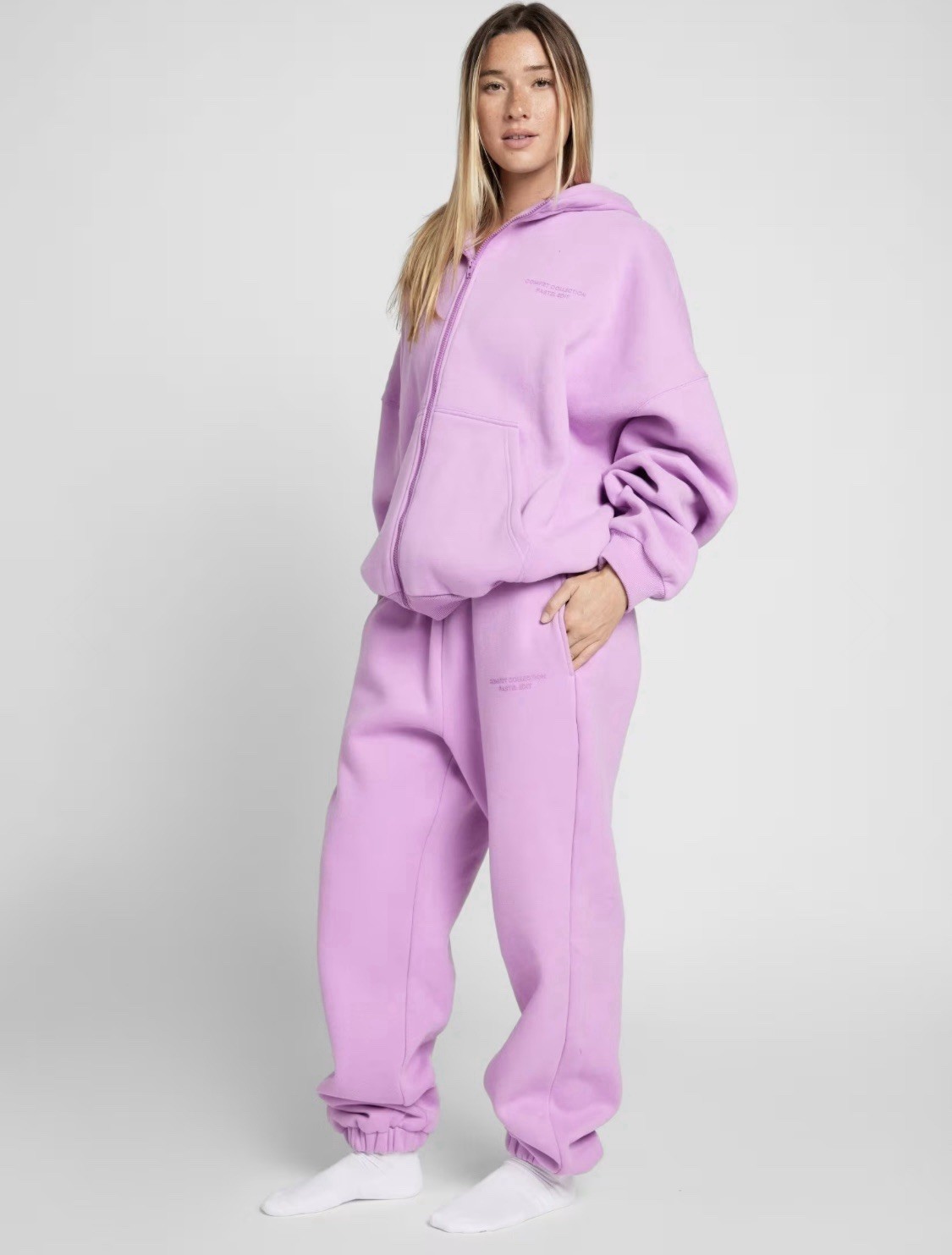 NWT Comfrt Cloud Zip Hoodie - Lilac - Medium