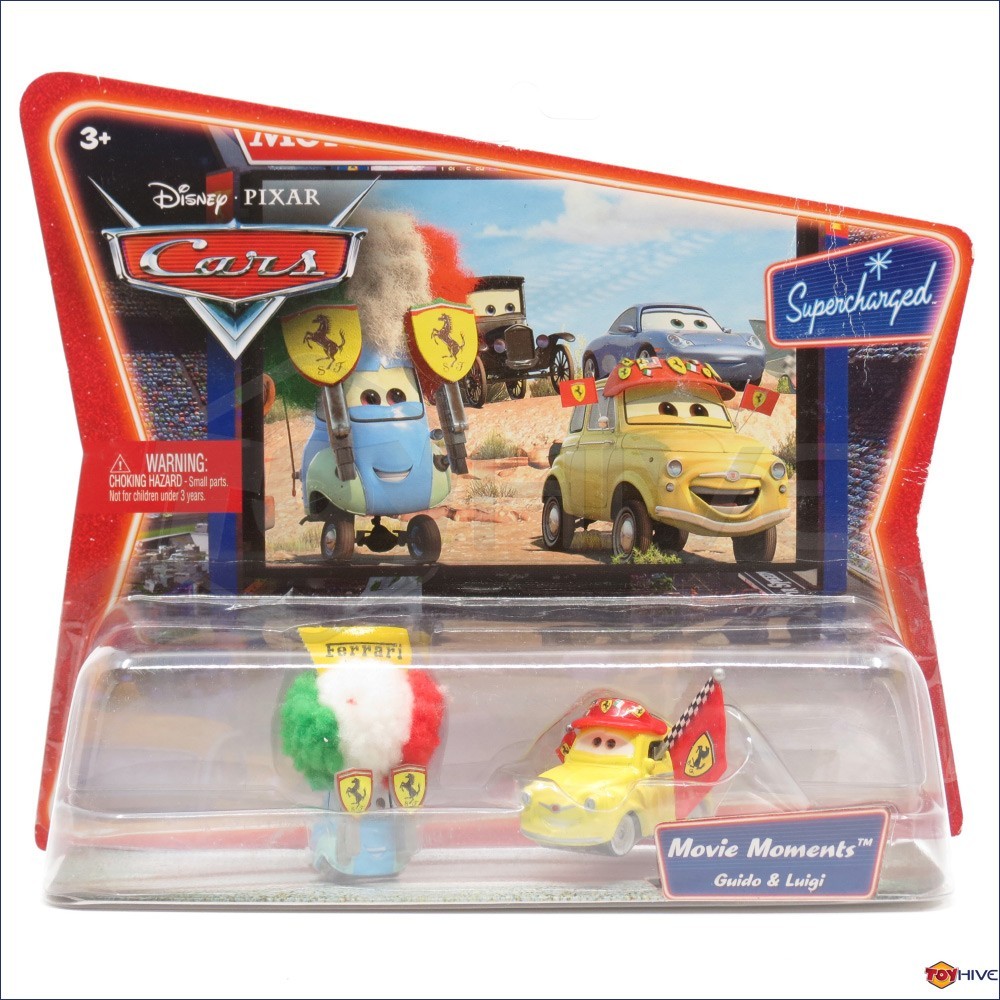 Disney Pixar Cars Supercharged Ferrari Fans Guido and Luigi movie