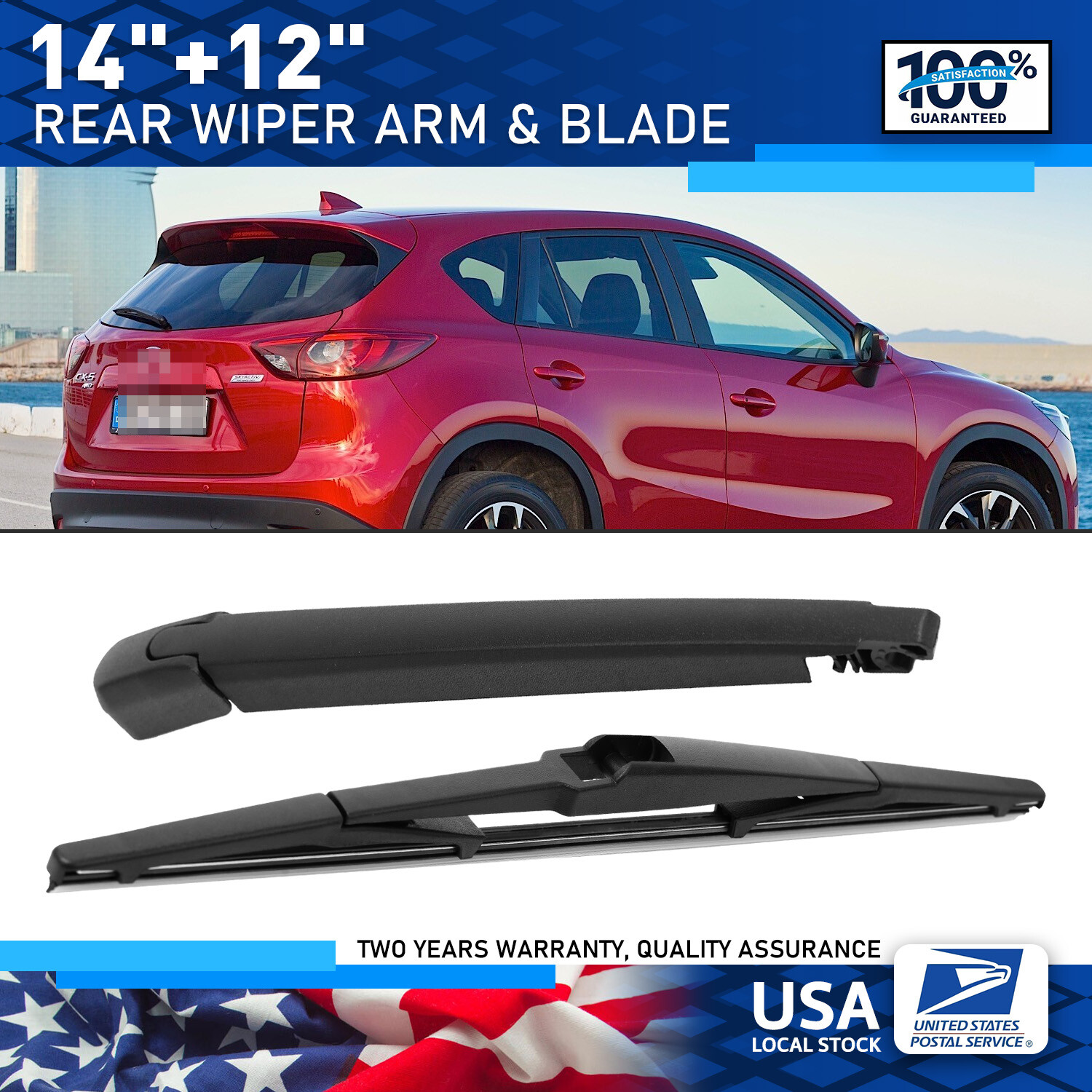 Mazda CX5 2013-2016 Lexus RX330 RX350 RX400h 04-09 Rear Wiper Arm and Blade Replacement