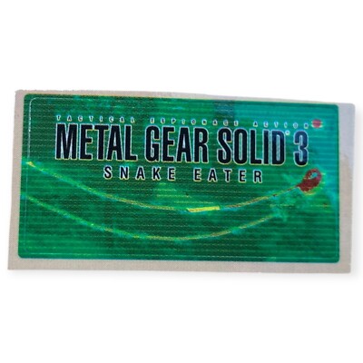 Sony PlayStation 2 PS2 Metal Gear Solid 3: Snake Eater Memory Card Sticker
