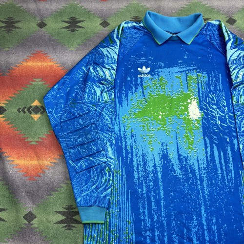 Vintage 90s Adidas Goalkeeper Football Shirt Jersey Men XL Fabian Barthez France - Picture 5 of 12