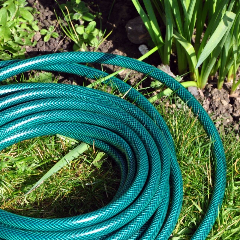 30M Green Garden Hose Pipe Reinforced Garden Watering Hose Strong