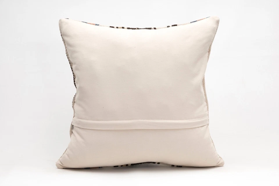 Kilim Pillow Cover, 20x20 in, Decorative Sofa Cushion, Handmade Boho Pillow Foto 4 de 4