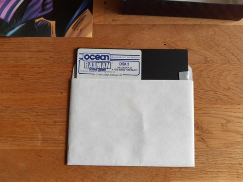 Batman The Caped Crusader- IMB/Amstrad Pc and Compatible- Ocean- Box + Disk - Afbeelding 8 van 11