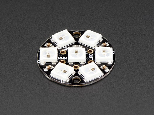 Adafruit NeoPixel Jewel, 7 x 5050 LED RGB con controlador integrado, Arduino 2226 - Imagen 3 de 4